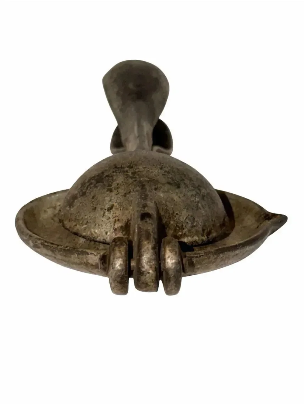 Antique Heavy Cast Iron Citrus Juicer Lemon Squeezer Hinged Hand Press Primitive